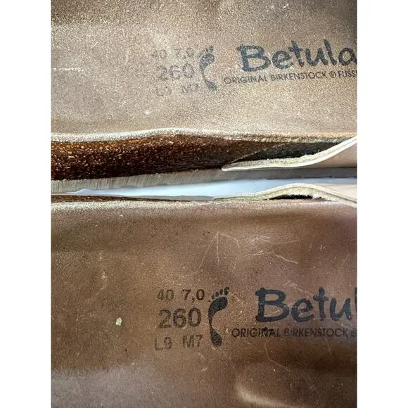 Birkenstock Betula Granada Slides Strappy Sandals Khaki Tan Peach US Size 9 - Picture 10 of 16